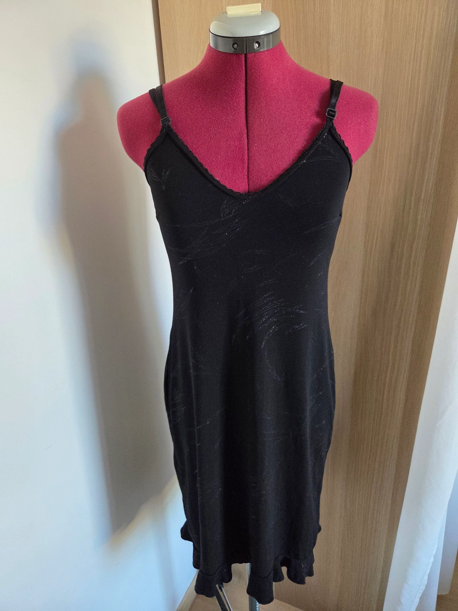 Robe noire à motif taille 36 Après la pluie 